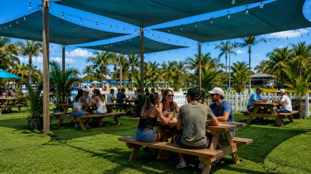 foodtrucks shaded seating